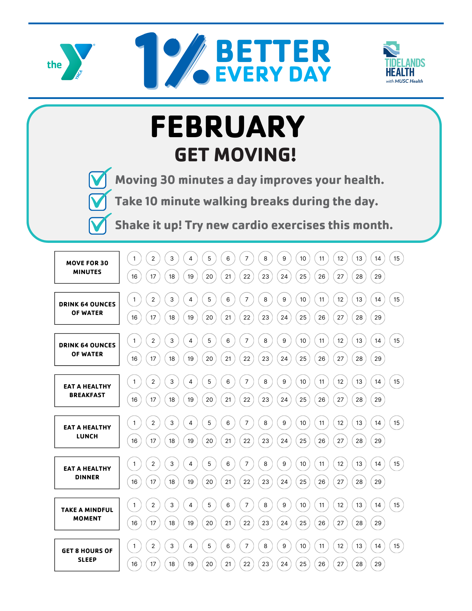Healthy Habits, Month 2: Get Moving! – YMCA of Coastal Carolina healthy-habits-month-2-get-moving-ymca-of-coastal-carolina